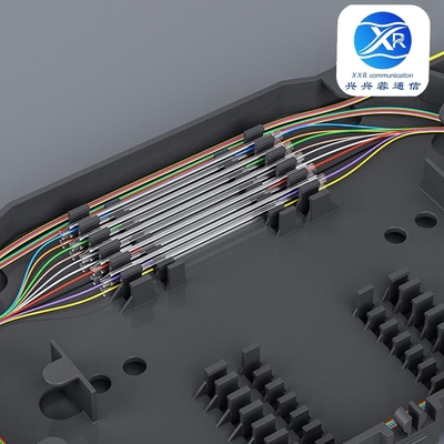 1.2mm Steel Rod Fiber Optic Splice Sleeve สําหรับ 128 คอร์