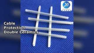 ปลอกป้องกันสายเคเบิลไฟเบอร์ออปติกก้านเซรามิกคู่ที่ทนทาน